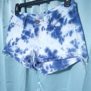 Women's Aeropostale Tie Dye Jean Shorts